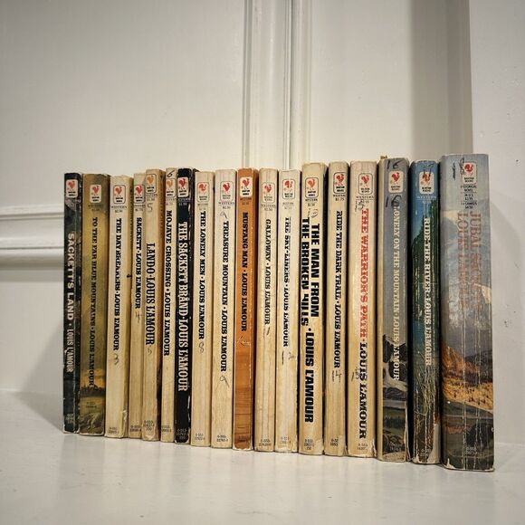 Louis Lamar Sacket Series 18 Book Complete Paperback Set - Picture 1 of 12
